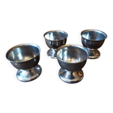 Lot de 4 coquetiers métal