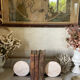 Pair of Art Deco marble and onyx bookends