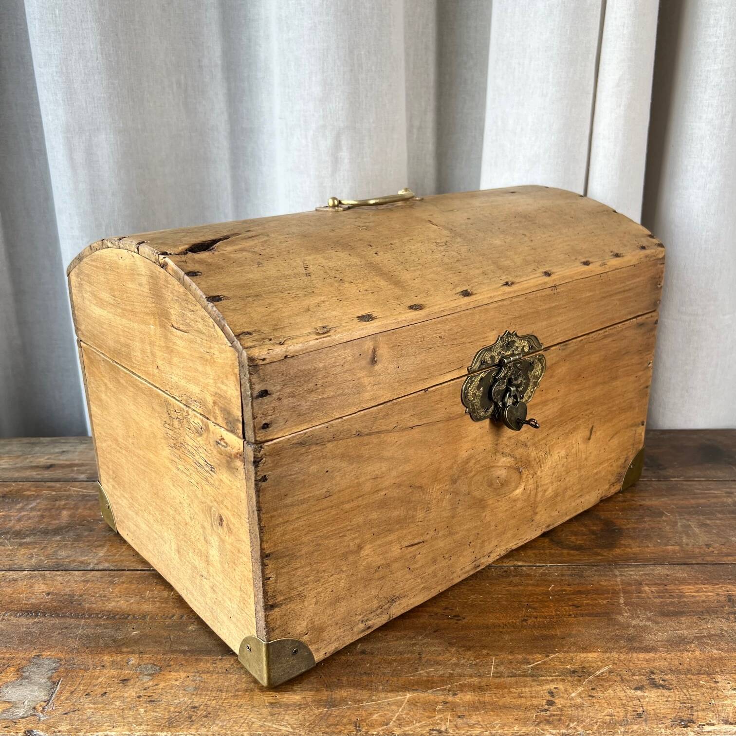 Restored wooden chest