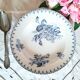 Antique deep plates in ironstone from Sarreguemines.
