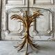 Small golden metal table circa 1960-70