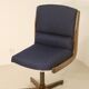 Fauteuil de bureau vintage pivotant en bois année 70