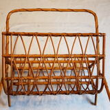 Rattan wicker magazine door from the 70s