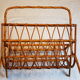 Rattan wicker magazine door from the 70s