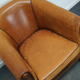 Club armchair in leather color cognac Netherlands