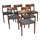 6 dining chairs by Niels Otto Moller. Model 77.