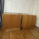 2 tables de chevet en orme Simat années 80