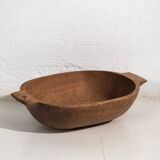 Antique solid wood bowl (c.1900) #27