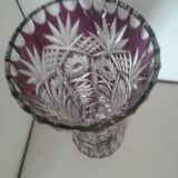 Ancient Bohemian crystal vase