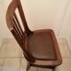 Chaise d'aisance en bois ancienne chene massif