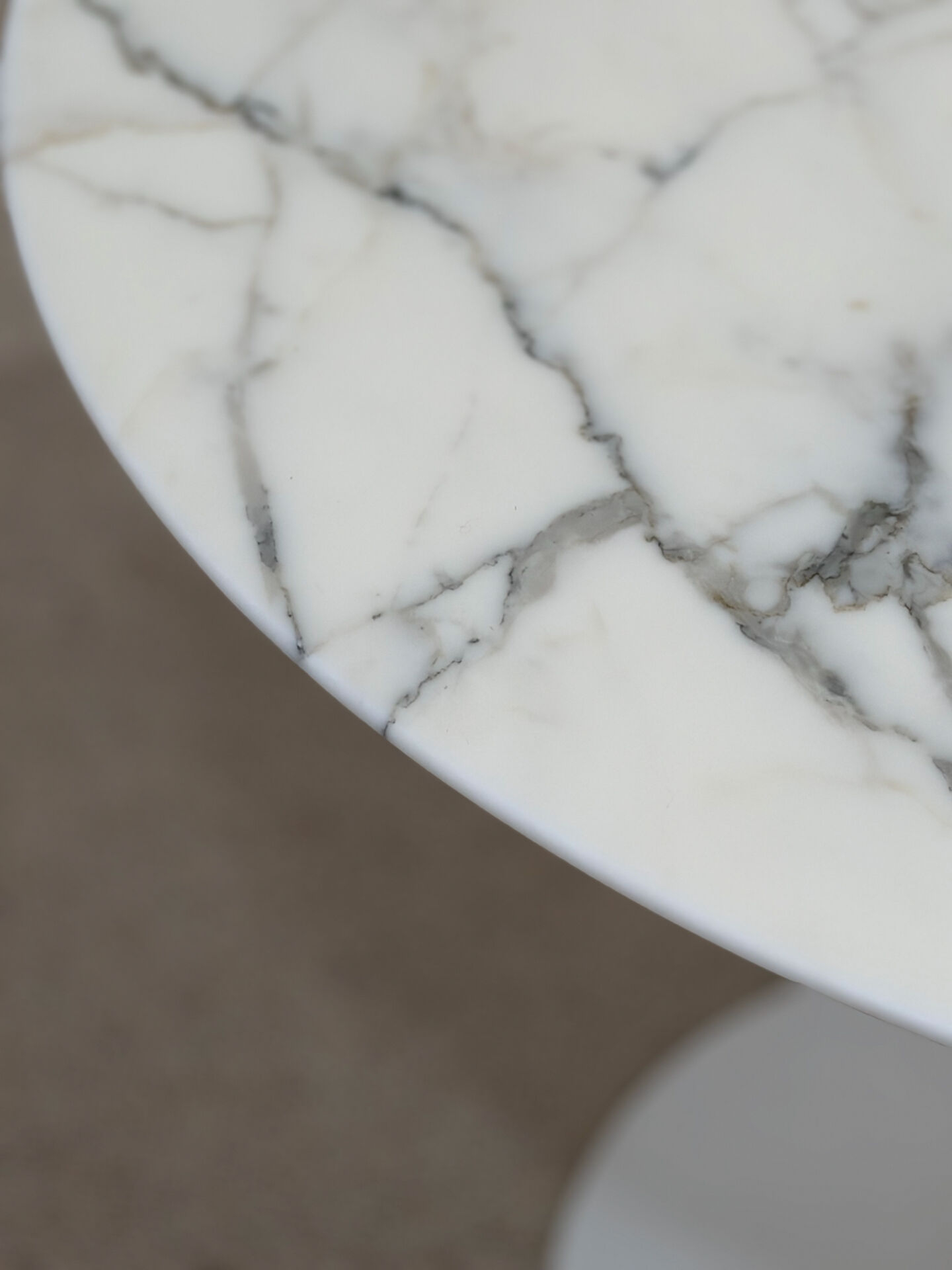 Table Tulip Knoll - marbre blanc - Eero Saarinen 