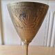 Lot 5 Calisse Verre En Laiton