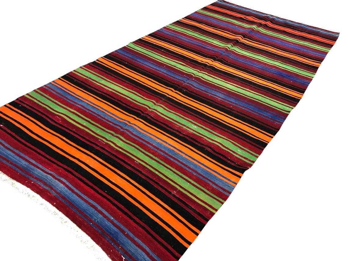 Organic Wool Tribal Kilim Rug