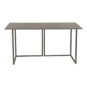 Metal and glass desk