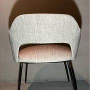 Pair of barrel chairs from the 1950s, in the style of Pierre Guariche.