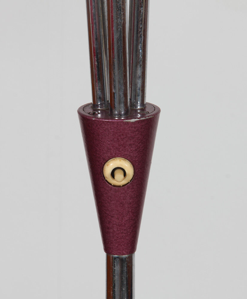 Vintage metal floor lamp published by Lidokov, circa 1960