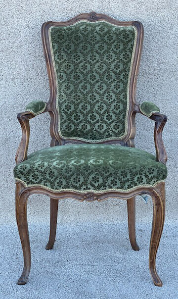 Louis XV style convertible armchair