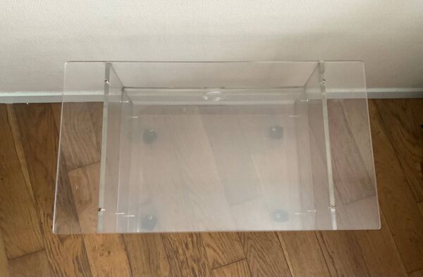 Table d appoint Plexiglas David lange années 70