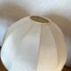 Pair Danish Modern Mid Century Pine Wood Cocoon Bedside Lamps