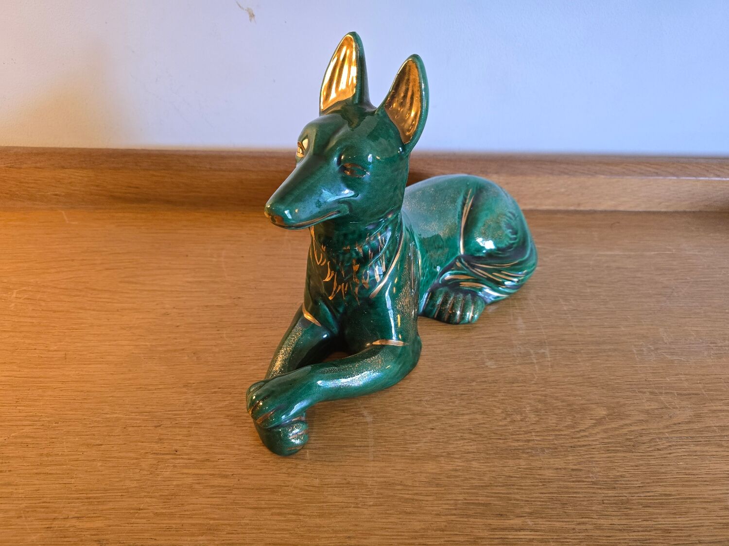 Ceramic dog figurine 1970