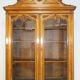 Bureau vitrine Louis Philippe en merisier 19eme