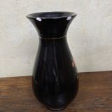 Japanese Asian vase XX black ceramic