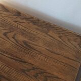 Vintage Brutalist Solid Oak Coffee Table