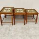 Danish nesting coffee table 1960