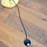 Lamppost / adjustable guided 1970s vintage gilded brass