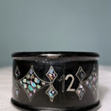 Old boiled cardboard napkin ring Napoleon III