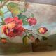 Flower painting oil on canvas signed