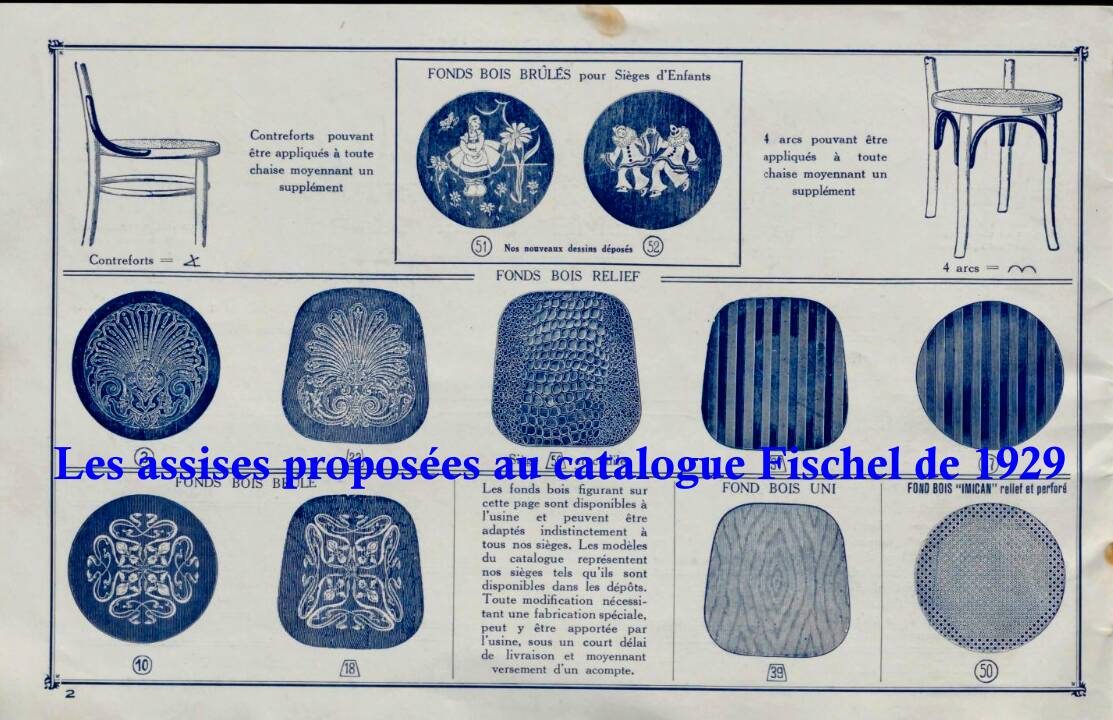 Fischel chair N°396 circa 1929, variant of Thonet 738/XI