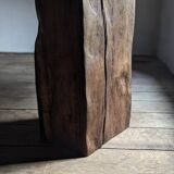 Antique oak pedestal