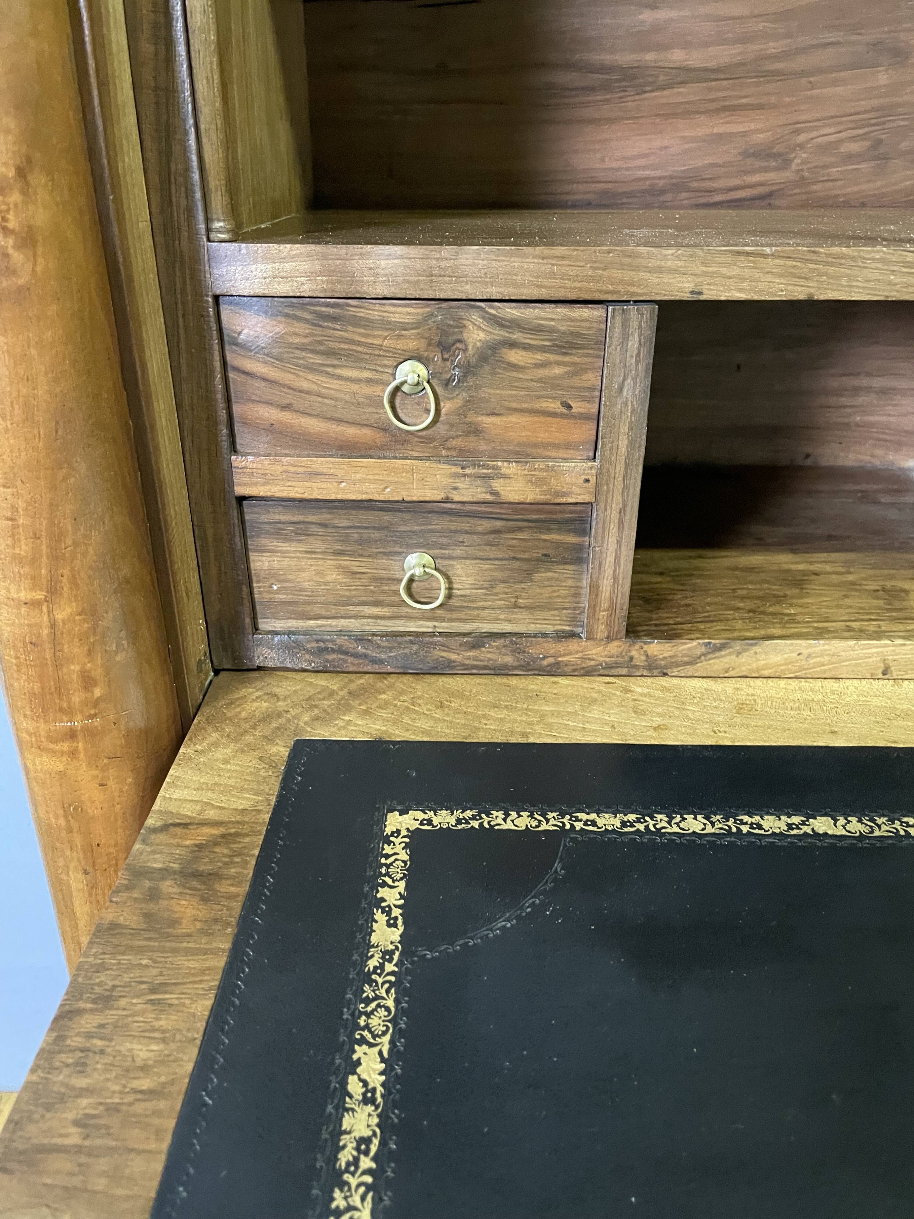 Empire period walnut secretary