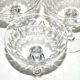6 old champagne cups cristal cut from olives oves - Baccarat St Louis