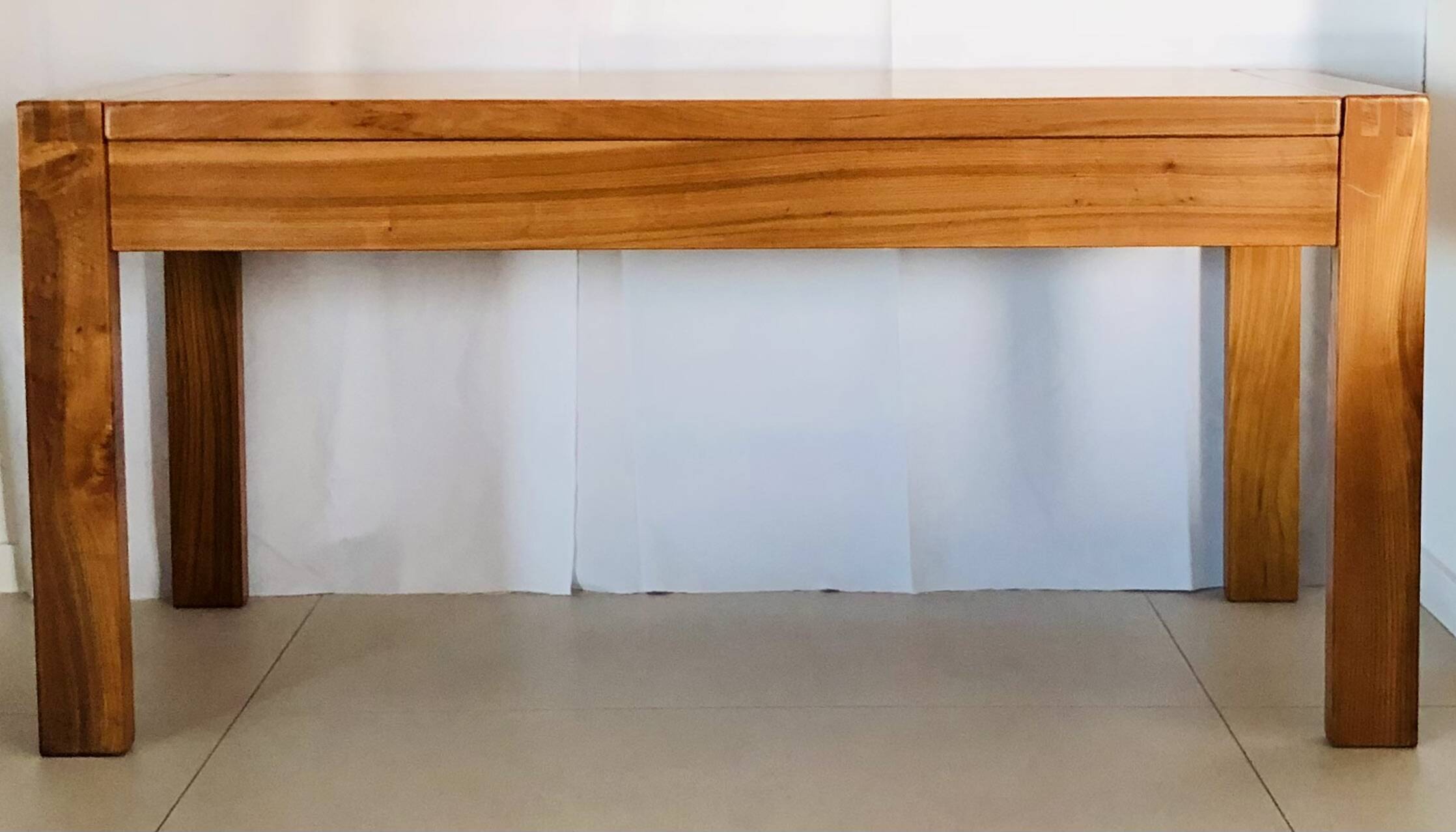Solid elm desk Maison Renew, France 1980s