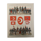 Lithograph engraving on Turkey from 1897
