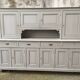 Gray patinated kitchen cabinet