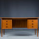 Double-Sided Teak Desk to Arne Vodder from Brouer Møbelfabrik, Denmark, 1960s