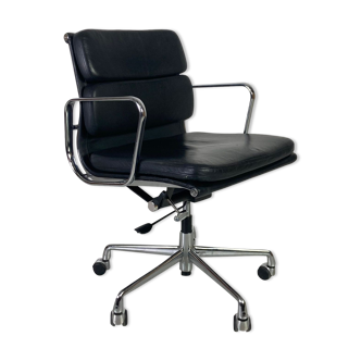 Chaise de bureau Eames ICF pour Herman Miller cuir noir Soft Pad réglable en hauteur
