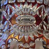 Red crystal fruit bowl