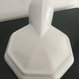 Sconce in white earthenware