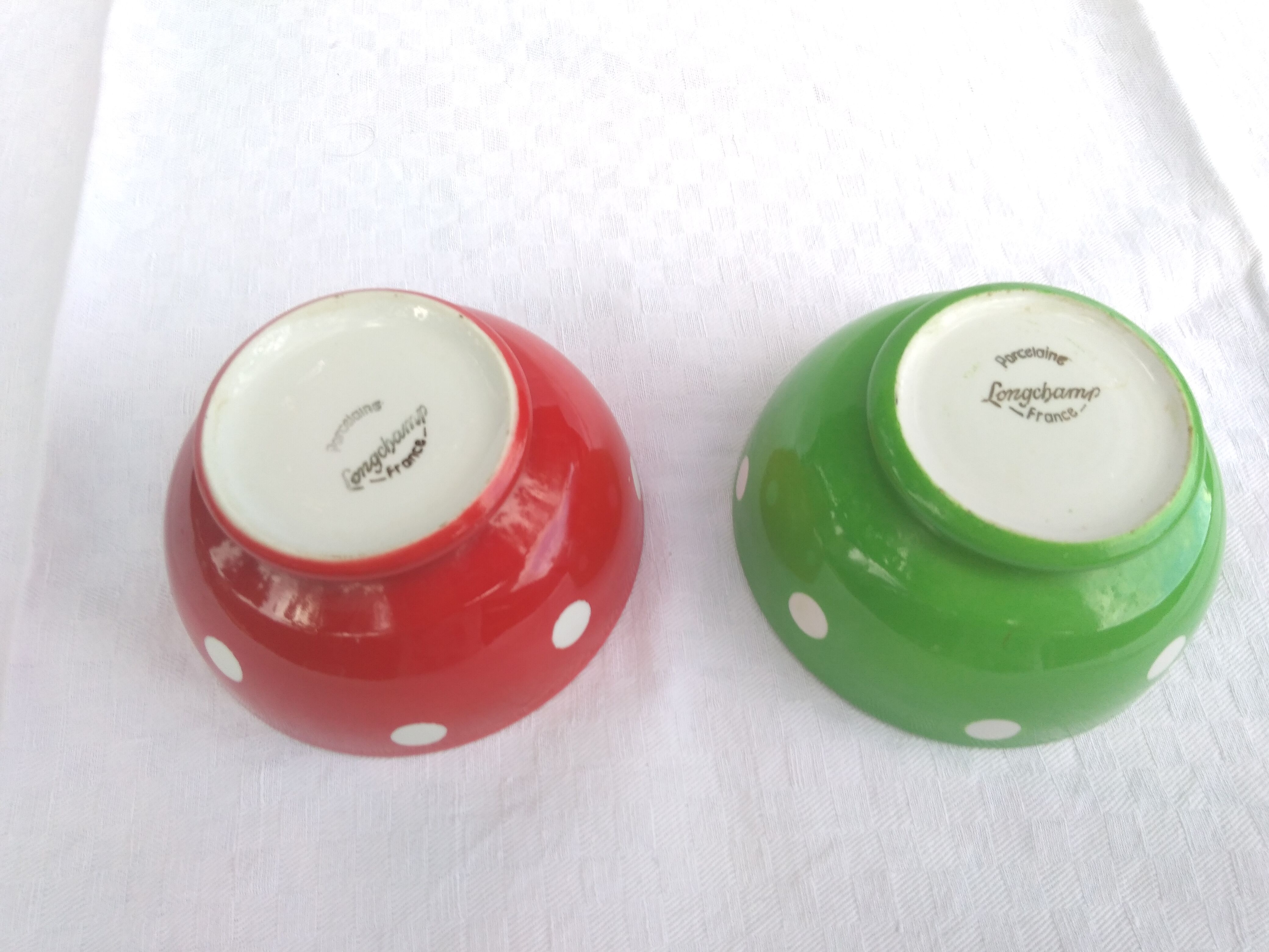 2 vintage longchamp bowls