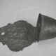 Ancien bénitier étain xviiième antique pewter holy water font