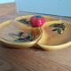 Aperitif serving dish in slip stamped Vallauris