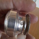 Salière et poivrier  en argent et cristal