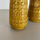 Ensemble de deux vases en poterie « Ocre » par Scheurich, Allemagne, années 1970