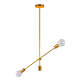 Chandelier ceiling light, golden-ac