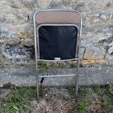 Paire de chaises pliantes Souvignet vintage des années 70