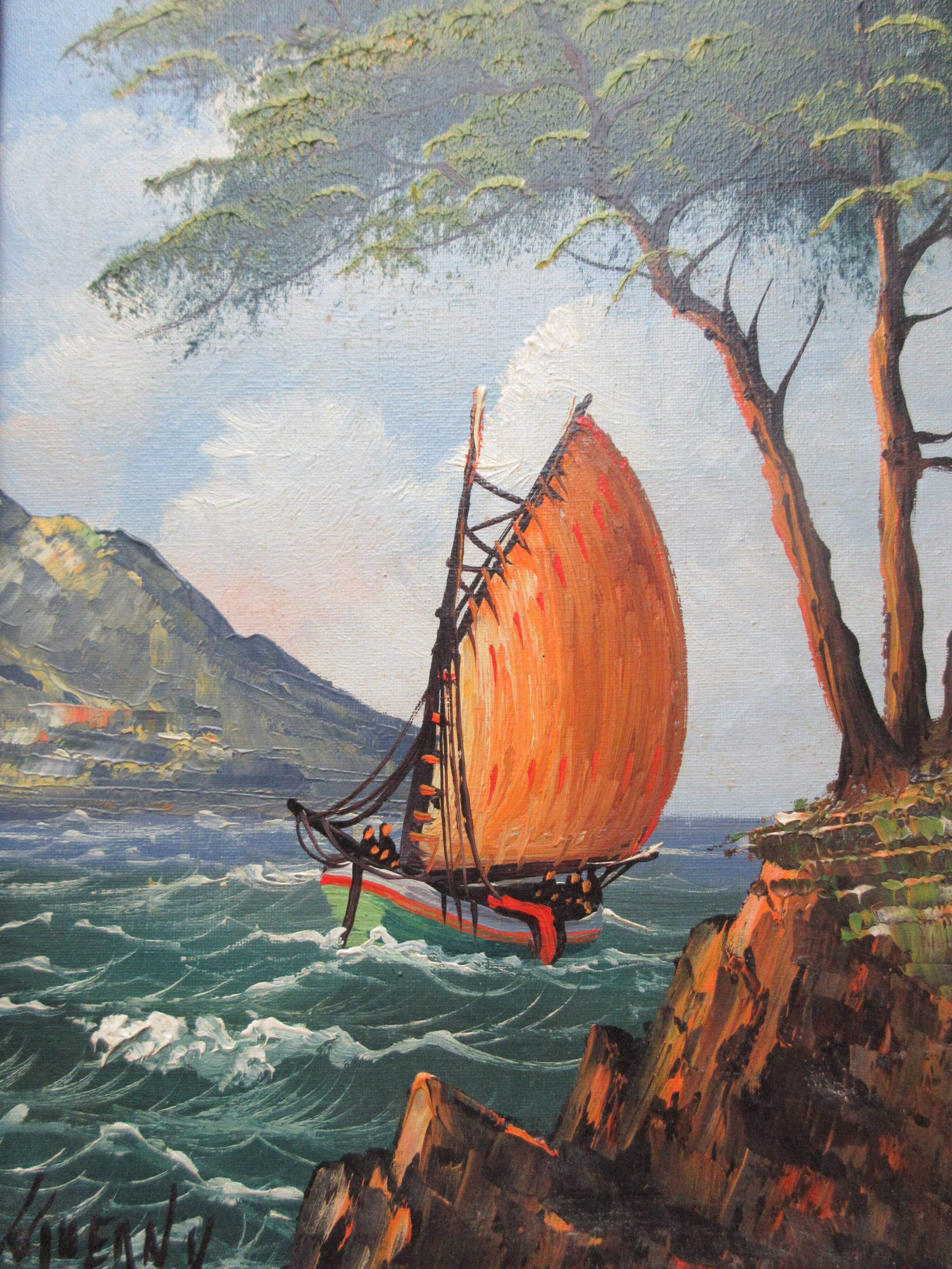 Tableau Marine signé Hiheany
